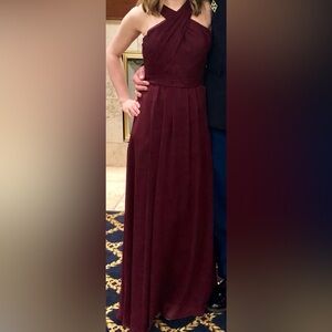 Stella dress from Kennedy blue in Bordeaux (similar to style Elena)